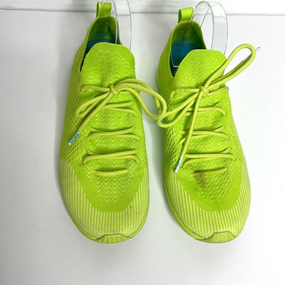 Native Shoes Size 9 Apollo Mercury Liteknit Sneakers Neon Green Light Athletic main image 7